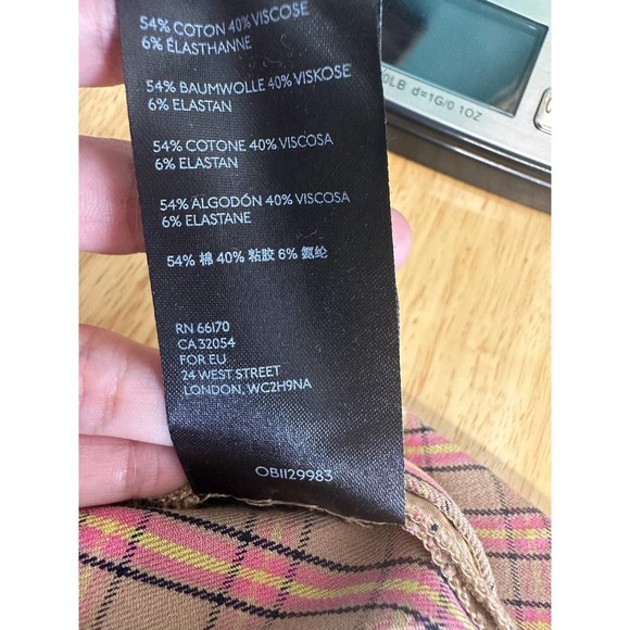 Anthropologie Plaid Essential Trousers size 4 - Picture 13 of 13